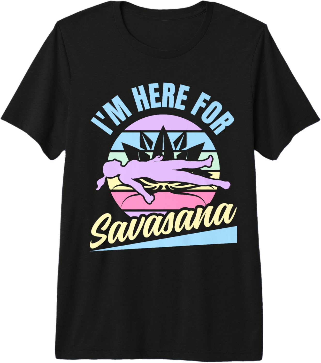 Savasana Yoga Meditation Relaxation Hatha Asana Stretching Premium T-Shirt